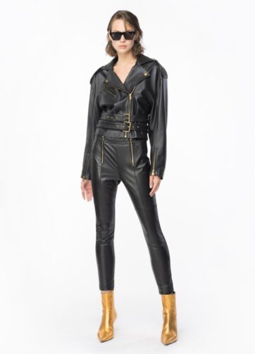 LEGGINGS PINKO BIMATERIALE "LULU"