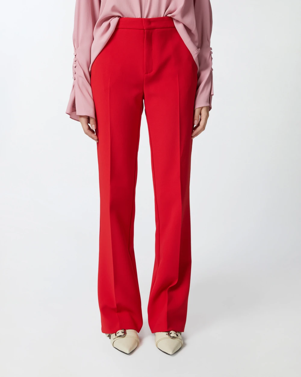 PINKO Pantaloni a vita alta leggermente a zampa "PARIS"