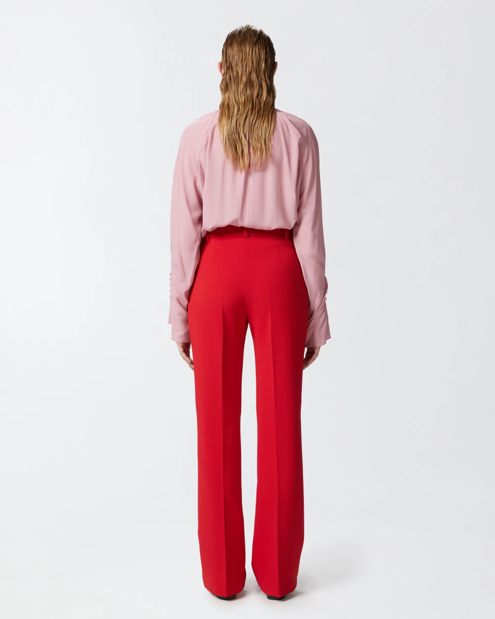 PINKO Pantaloni a vita alta leggermente a zampa "PARIS" - immagine 3