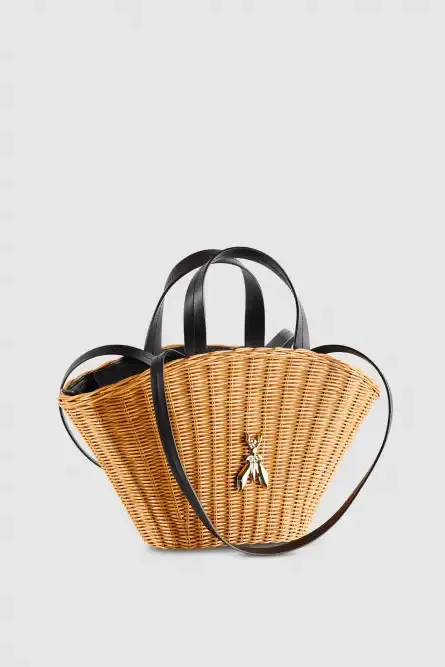 PATRIZIA PEPE Minimal City Bag in midollino grande - immagine 2