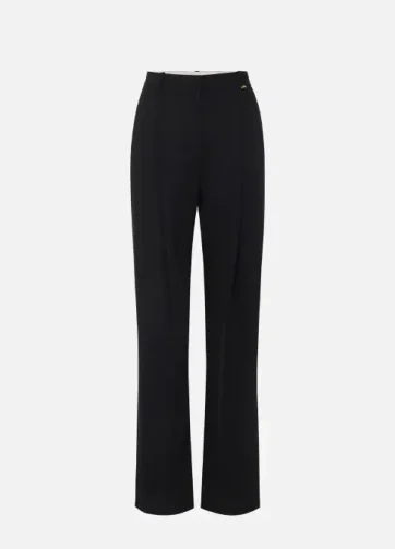 ELISABETTA FRANCHI PA05852E2 Pantaloni in fresco di lana leggera con pinces