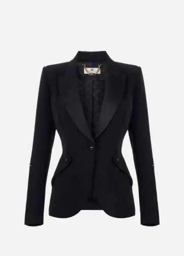 ELISABETTA FRANCHI GI15456E2 Giacca in crêpe leggero