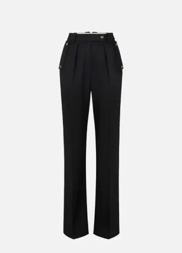 ELISABETTA FRANCHI PA11856E2 Pantaloni in gabardina di cotone