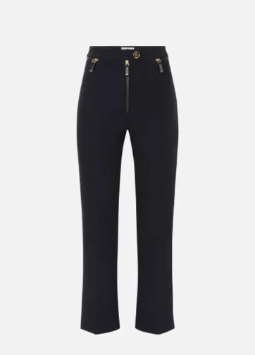 ELISABETTA FRANCHI PA10856E2 Pantaloni in doppio crêpe