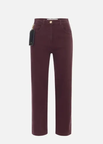 ELISABETTA FRANCHI PJ04D56E2 Jeans in drill di cotone