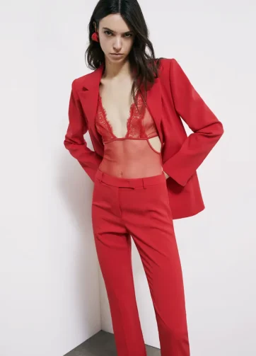 PATRIZIA PEPE Body in tulle e pizzo