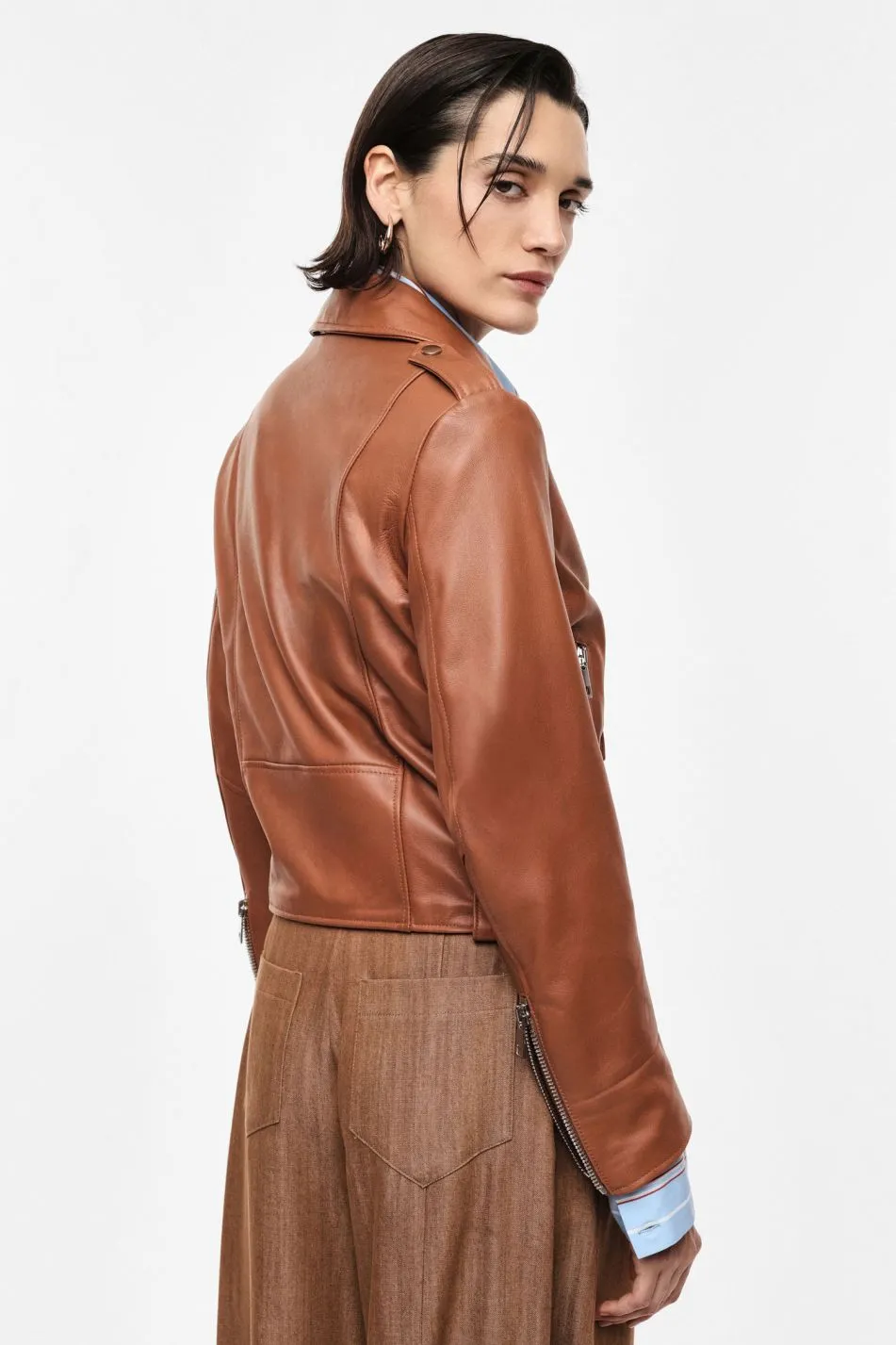 IMPERIAL Giacca biker corta con zip e tasche - immagine 3